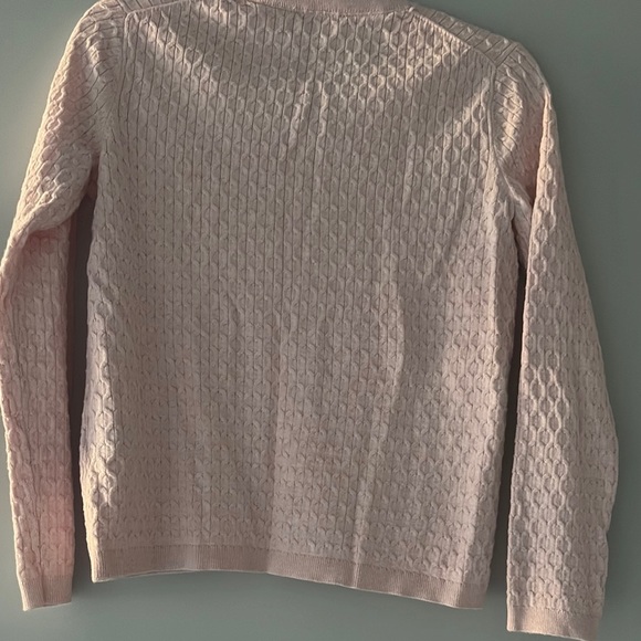 Tommy Hilfiger Light Pink V-Neck Sweater with chic stitch detailing NWOT - Picture 5 of 7